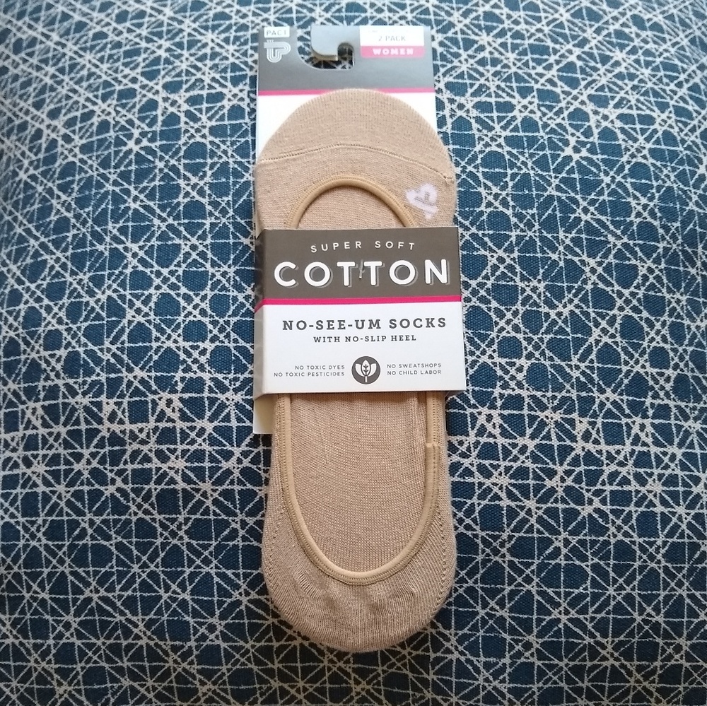 Pact No-Show Socks nude